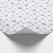 Lavender Kitty Cat Faces Wrapping Paper Cadeaupapier (Hoek)