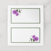 Lavender-kleurenontwerp Plaatskaartje (Buitenkant ongevouwen)