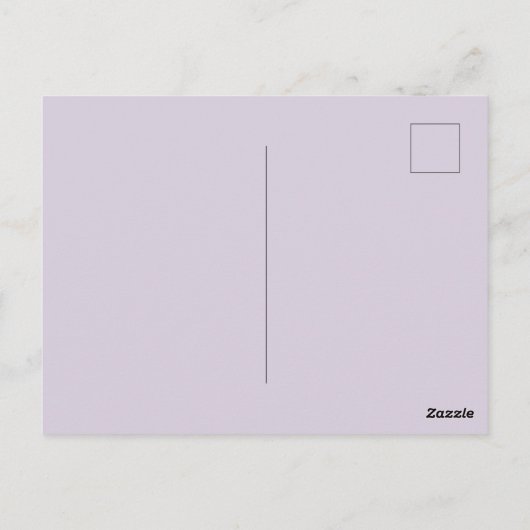 Lavender Knife & Fork Gedrukt Briefkaart (Achterkant)