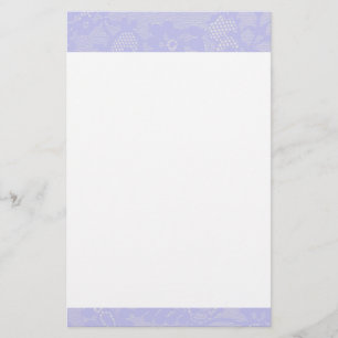 Lavender Lace Border Briefpapier