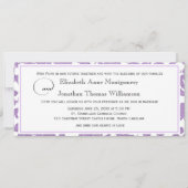 Lavender Lace Faith Hope Love Horizontal Wedding Kaart (Voorkant)