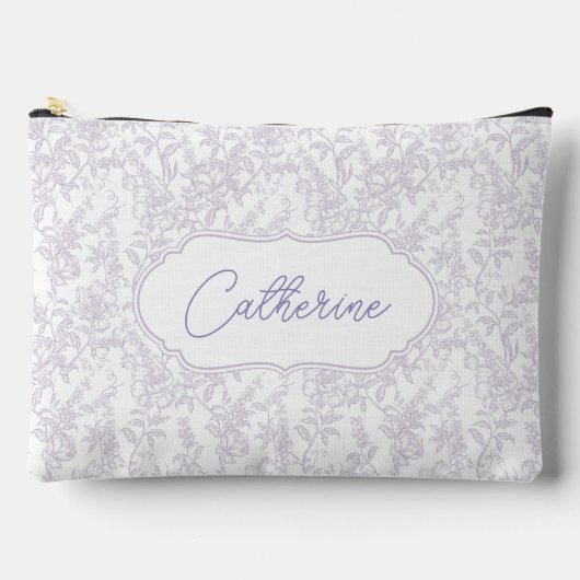 Lavender Lace Pattern Name Script Etui (Voorkant)