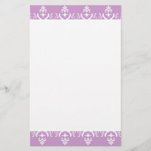 Lavender Lacy Border Briefpapier