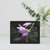 Lavender Lady Bells Briefkaart (Staand voorkant)