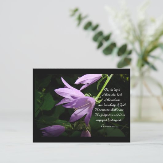 Lavender Lady Bells Briefkaart (Staand voorkant)