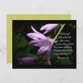 Lavender Lady Bells Briefkaart (Voorkant / Achterkant)