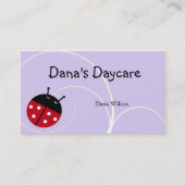Lavender Ladybug Daycare Visitekaartje (Voorkant)