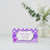 Lavender Ladybug MMammie Play Date Card Contactkaartje (Staand voorkant)