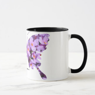 Lavender Lantana Flowers op een koffie-Mok Mok