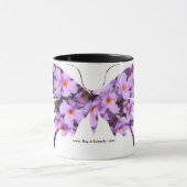 Lavender Lantana Flowers op een koffie-Mok Mok (Midden)