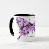 Lavender Lantana Flowers op een koffie-Mok Mok (Voorkant links)