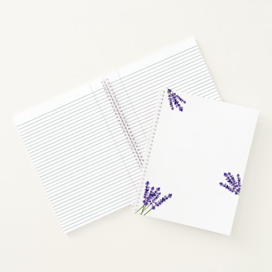 Lavender-laptop Notitieboek (Binnen)