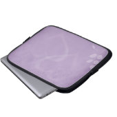 Lavender  laptop sleeve (Voorkant onderkant)