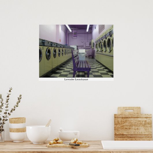 Lavender Laundrymat Poster (Keuken)