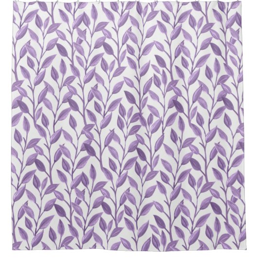 Lavender Leaves Douchegordijn (Voorkant)