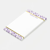Lavender Leaves | Gepersonaliseerd Post-it® Notes (Schuin)