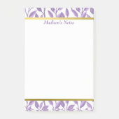 Lavender Leaves | Gepersonaliseerd Post-it® Notes (Voorkant)