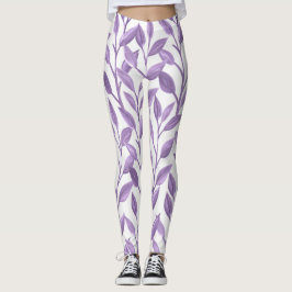 Lavender Leaves Leggings