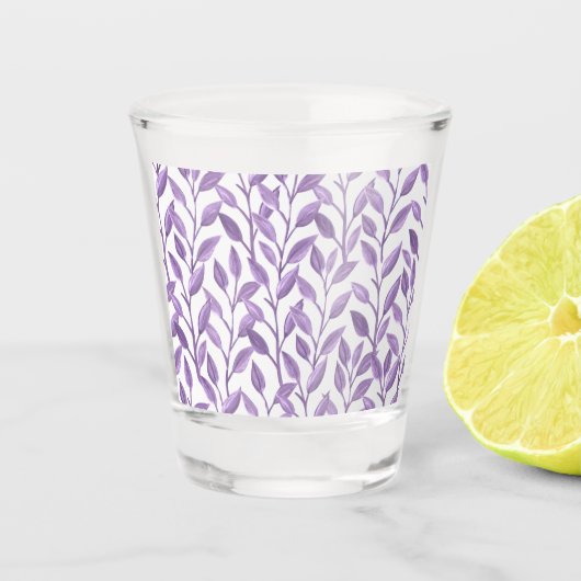 Lavender Leaves Shot Glas (Voorkant)