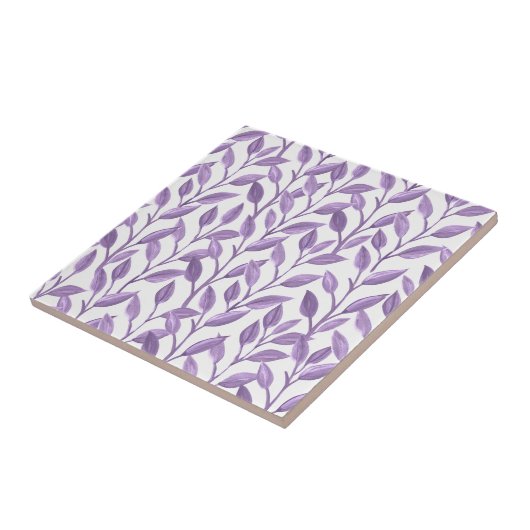 Lavender Leaves Tegeltje (Zijkant)