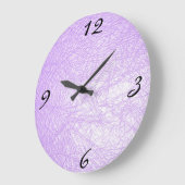 lavender leder textuur grote klok (Hoek)