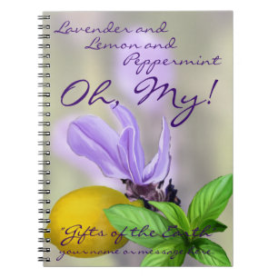 Lavender, Lemon en Peppermint. Oh, mijn! Notitieboek