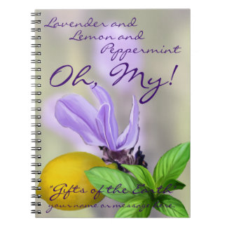 Lavender, Lemon en Peppermint. Oh, mijn! Notitieboek