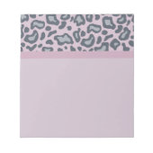 Lavender Leopard Print Notitieblok (Voorkant)