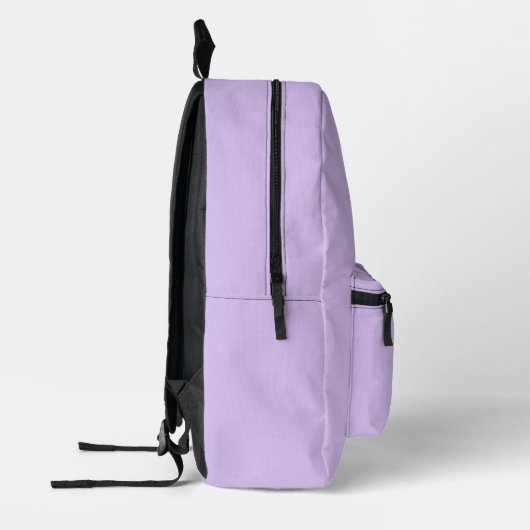 Lavender light purple Custom Name Backpack Bedrukte Rugzak (Links)