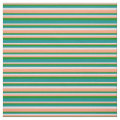 Lavender, Light Salmon, Green & Dark Cyan Lines Stof (Swatch)