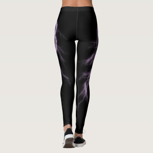 Lavender Lightning Strikes Spandex-Leggings Leggings (Achterkant)