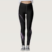 Lavender Lightning Strikes Spandex-Leggings Leggings (Voorkant)