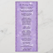 Lavender Lights Trouwprogramma Programmakaart (Achterkant)