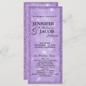 Lavender Lights Trouwprogramma Programmakaart (Voorkant / Achterkant)