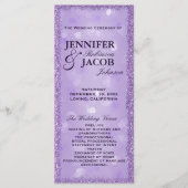 Lavender Lights Trouwprogramma Programmakaart (Voorkant)