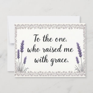 Lavender Lijstje Heeft Me Met Genade Mama Opgevoed Briefkaart