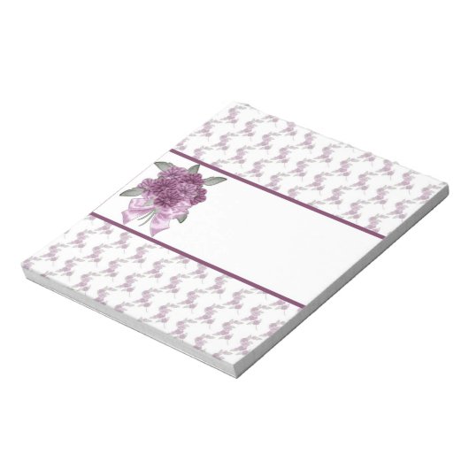 Lavender Lila Flowers Snoep Bar Wrappers N Notitieblok (Linkerzijde)