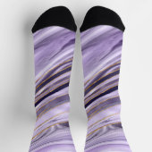 Lavender Lila marmerstroom Sokken (Top)