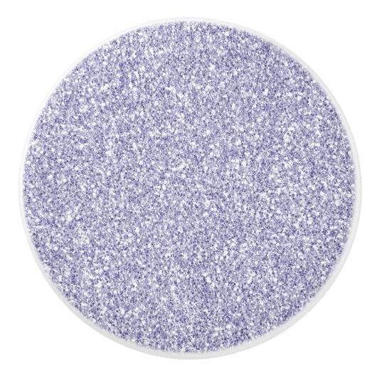Lavender Lila Paars Glitter  Keramische Knop (Voorkant)