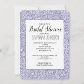 Lavender Lila Paars Glitter Vrijgezellenfeest Kaart (Voorkant)