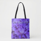 Lavender lila paars Hydrangeas bloemen beste tante Tote Bag (Voorkant)