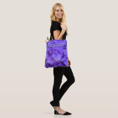 Lavender lila paars Hydrangeas bloemen Bride Tote Bag (Op model)