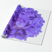 Lavender lila paars Hydrangeas purple Flowers Cadeaupapier (Uitgerold)