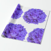 Lavender lila paars Hydrangeas purple Flowers Cadeaupapier (Uitgerold)