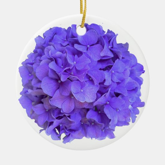 Lavender lila paars Hydrangeas purple Flowers Keramisch Ornament (Voorkant)