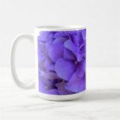 Lavender lila paars Hydrangeas purple Flowers Koffiemok (Links)