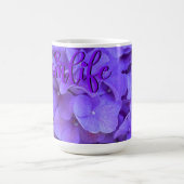 Lavender lila paars Hydrangeas purple Flowers Koffiemok (Center)