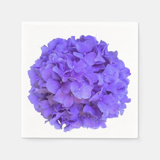 Lavender lila paars Hydrangeas purple Flowers Servet (Voorkant)