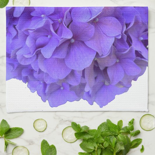 Lavender lila paars Hydrangeas purple Flowers Theedoek (Gevouwen)