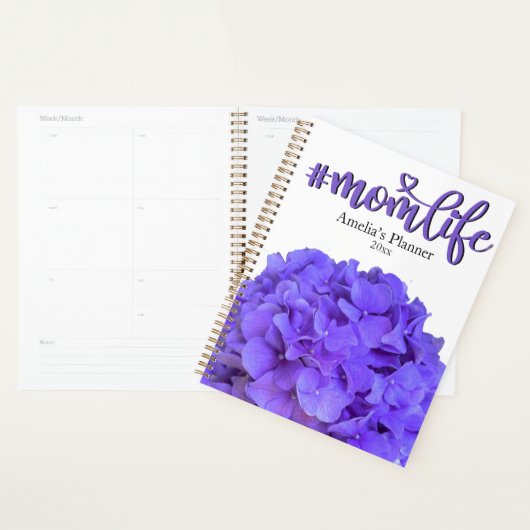 Lavender lila paarse bloemen bloemen #momlife planner (Display)